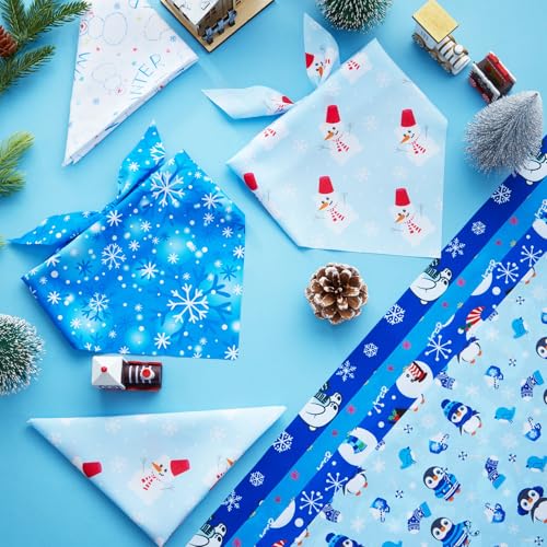 Bandanas d'hiver pour chien Preboun : lot de 50 écharpes triangulaires - 13