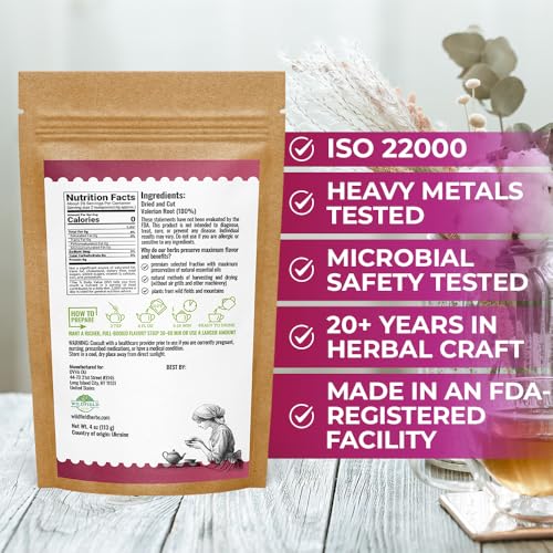 Image of 4 oz. Valerian Root Herb Tea (Valeriana Officinalis) - 113g Dried Valerian Root Herbal Tea Raiz de Valeriana