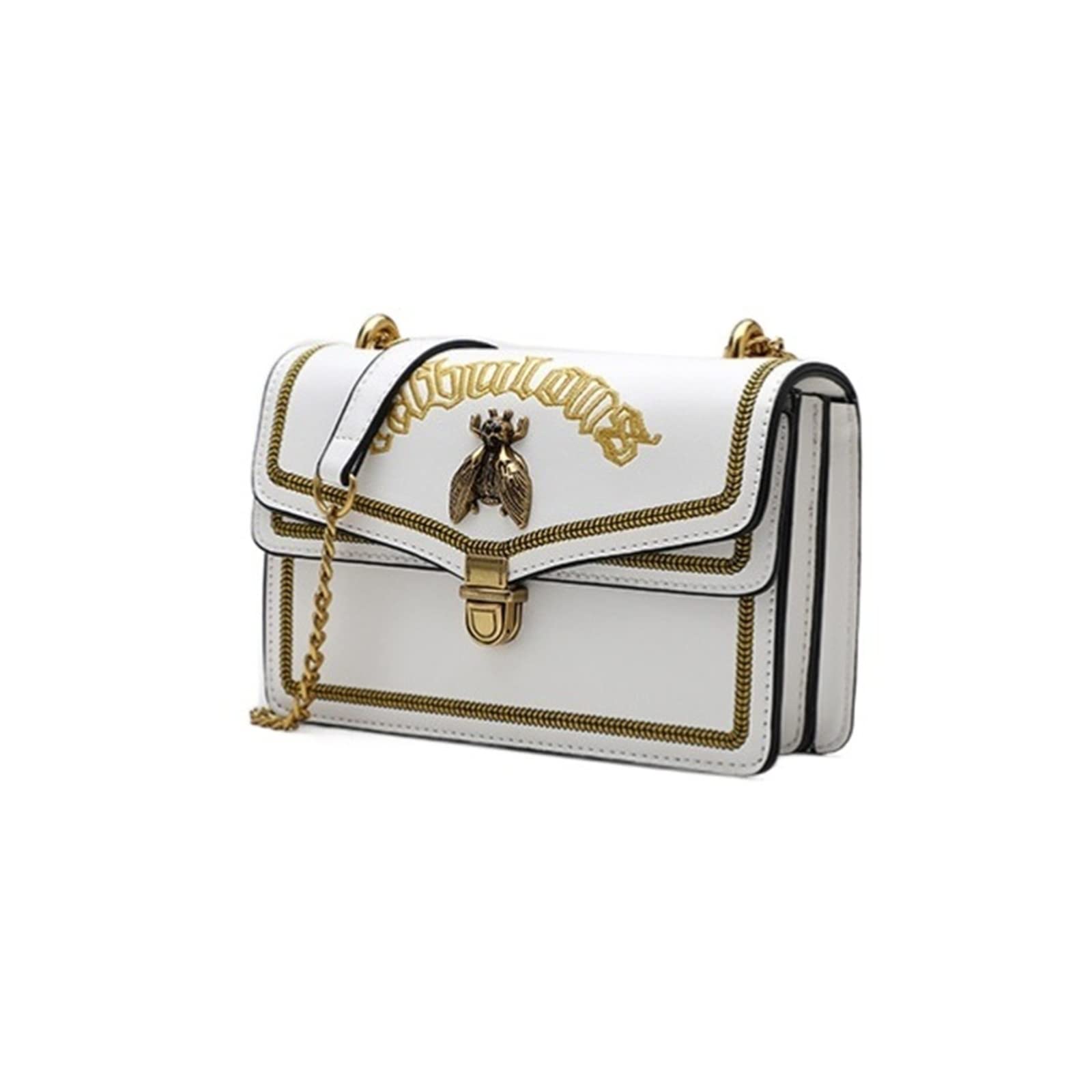 Bolsos de Lujo de Moda Bolso de Mensajero de PU Bolso Bandolera para Mujer Bolsos pequeños con Solapa Bolsos de Hombro con Cadena sólida para Mujer Moda y Versátil (Color : 5, Size : 8 * 6 *