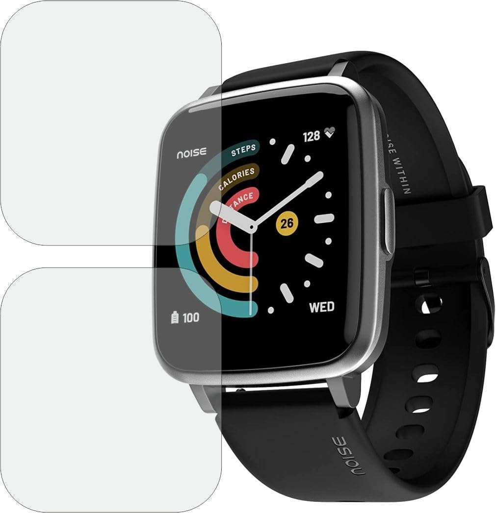 MOBLING Screen Protector Compatible With Colorfit Pulse Spo2 Smartwatch, Full Coverage TPU Fiber Screen Guard not a Tempered Glass (Pack of 2)