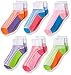 Jefferies Socks Girls' Sporty Half Cushion Quarter Socks 6 Pair Pack