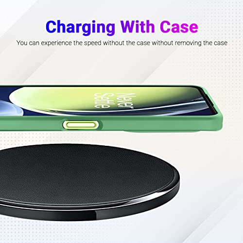 Image of LIRAMARK Liquid Silicone Soft Back Cover Case for OnePlus Nord CE 3 Lite 5G / 1+Nord CE 3 Lite 5G (Mint Green)