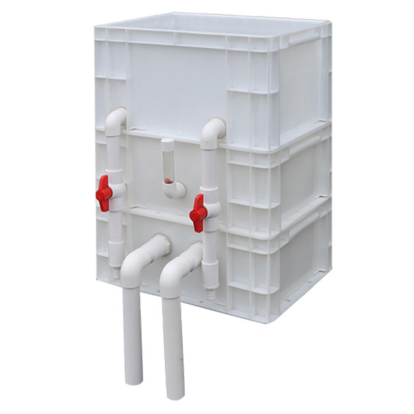 Kit De Filtro Grande Para Estanques, Peceras, Filtros De Acuario, Externo 3/4 Niveles Caja Filtro Ciclo Del Agua, Filtro Del Acuario De La Caja Del Volumen De Ventas ( Color : White , Size : 15.75x11.