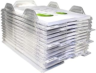 EZSTAX File Organizers - Letter Size, Stackable Trays for Desk - for Office