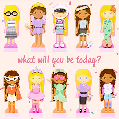 Story Magic Wooden Dress-Up Doll By Horizon Group Usa, Dress Up Magnetic Wood Double Sided Doll, Over 40 Outfit And Accessory Pieces, Creative Pretend Play, Perfect For Ages 4+ #TOP3