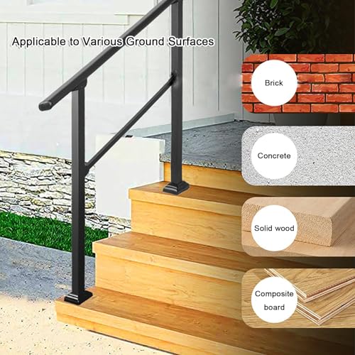 Rampe d'escalier à 2 marches pour l'accès sécurisé au jardin