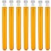 16x150mm Test Tubes and Caps, Polystyrene, Round BTM, 20ml Vol, Neon Orange, Karter Scientific 400H1 (Case of 1000)
