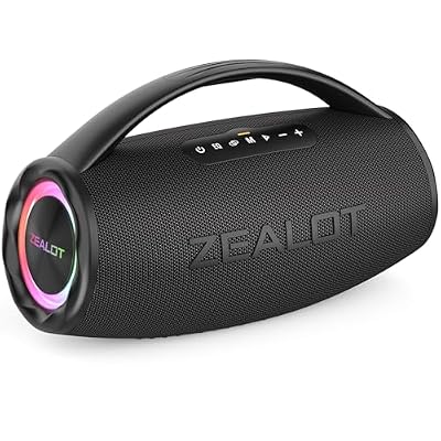 Zealot Altavoz Bluetooth Grande 80W de Potencia con Asa, Altavoces Inalámbricos 16000mAh Batería, Autonomía de 40 Horas, Puerto de AUX, USB, Tarjeta TF, Bluetooth 5.2, IP67 Impermeable, Negro | Ya disponible en tu tienda friki favorita! En mundofriki.es! Zealot Altavoz Bluetooth Grande 80W de Potencia con Asa, Altavoces Inalámbricos 16000mAh Batería, Autonomía de 40 Horas, Puerto de AUX, USB, Tarjeta TF, Bluetooth 5.2, IP67 Impermeable, Negro | Ya disponible en tu tienda friki favorita! En mundofriki.es!