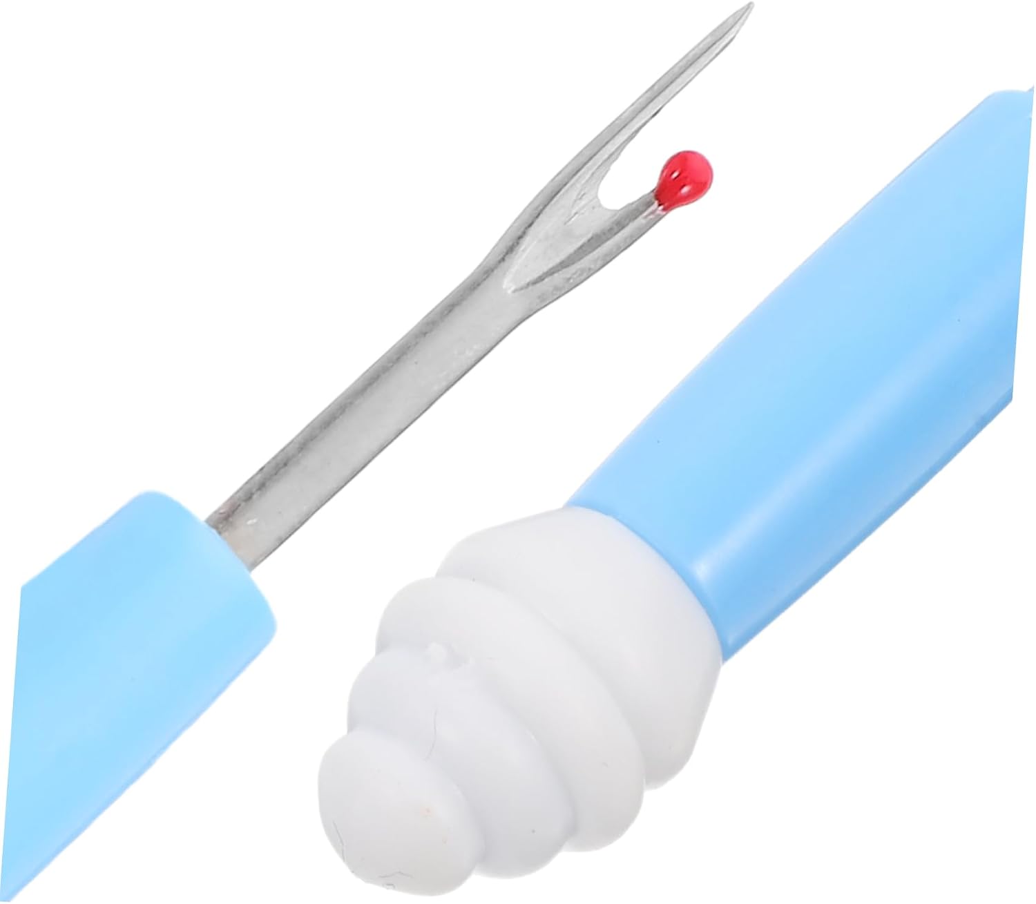 VILLFUL 2-in-1 Mini Seam Ripper and Thread Remover Tool for Sewing Crafts Handy Grip Handle Blue Essential Sewing Accessories for Stitch Removal and Fabric Cutting