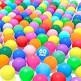 60Pcs Table Tennis Balls,40mm Plastic Ping Pong Ball for Game,Party,DIY Arts,Pet Toy,Decor,Multi Colored,Less Bounce