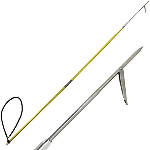 Scuba Choice 7 'pesca submarina de dos piezas de fibra de vidrio poste de lanza 1 punta de púa única punta
