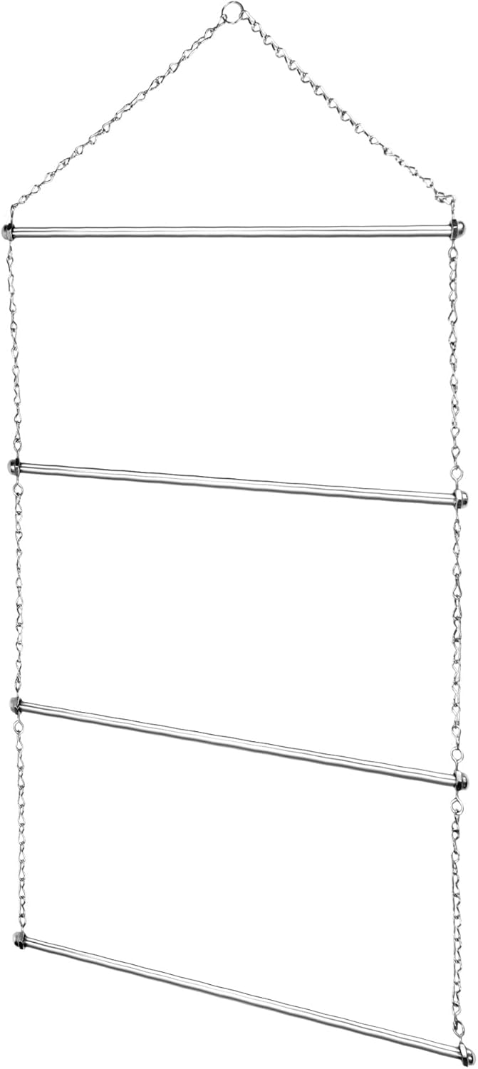 QWORK Horse Blanket Holder, 1 Pack 4Tier 24" Stainless