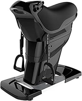 Electric Horse Riding Health Filtness Equipment Exercise Gym Machine Abdominal Exercises 20-Speed Adjustment, LCD Screen,Black