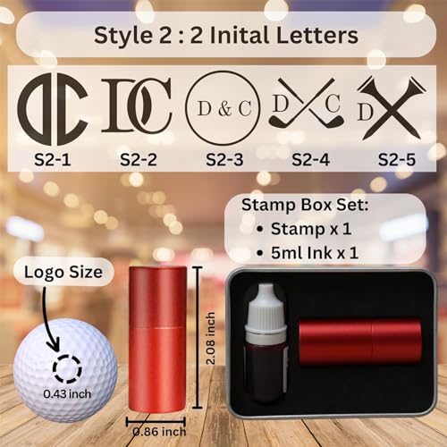 Generic Personalized Golf Ball Stamp, Custom Golf Ball Marker With Waterproof Permanent Ink Golf Accessory Golfer Sport Gift For Husband Dad thumb #4