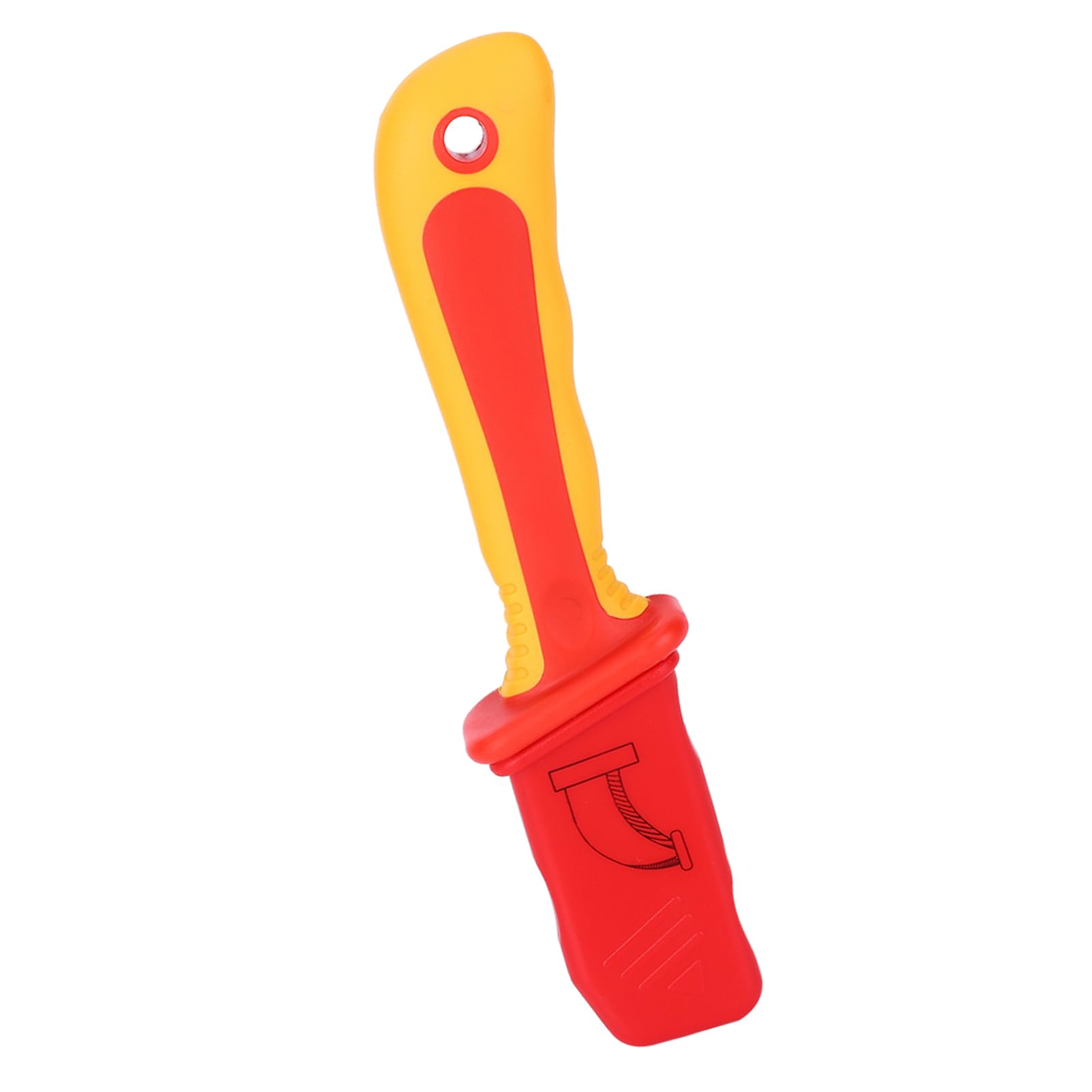 SIXRUN Cuchillo Aislado para Electricista 1000V, Pelacables Cortador Antimagnético con Hoja de Acero Inoxidable para Instalación de Instrumentos y Corte de Circuitos