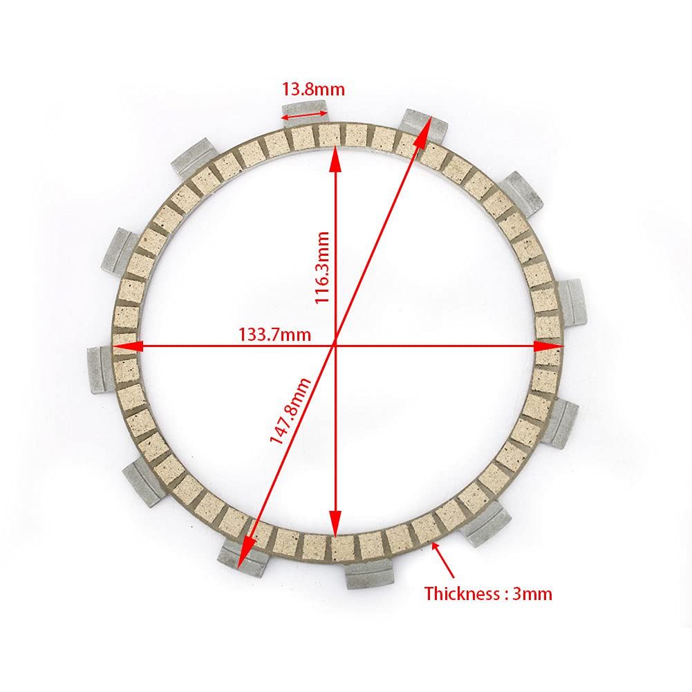 Kit De Placas De Embrague Para Yamaha YFM350 Raptor 350
