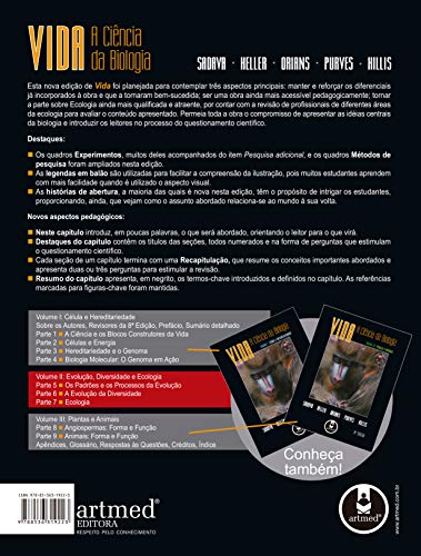 Vida: A Ciência da Biologia: Volume 2: Evolução, Diversidade e Ecologia
