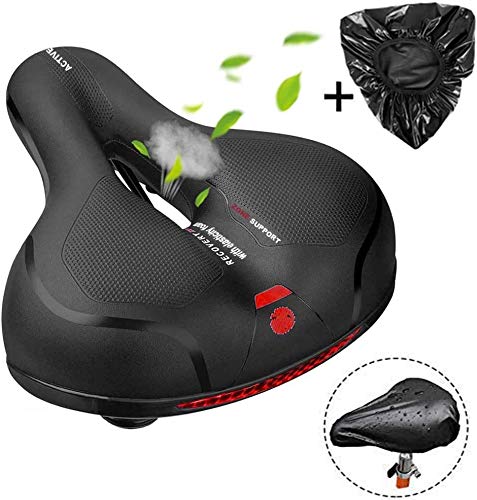 MSDADA Memory Foam Bike Seat Padded, Extra Soft Gel Bike Seat for Men