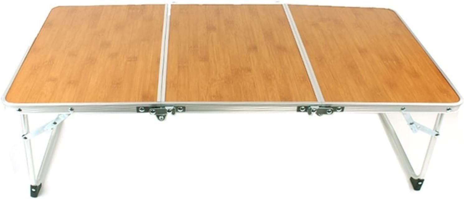 Usoway Outdoor Picnic Camping Table Beach Table Outdoor Folding Table Picnic Barbecue Bamboo Table Camping Portable Portable Table Simple, 665599