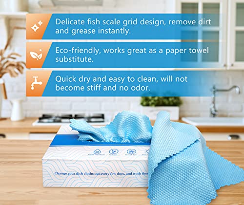 Siligli Nanoscale Streak Free Miracle Cleaning Cloths, Pack Of 35, Reusable Window Mirror Cleaning Cloth, Easy Clean Cloth, Nanoscale Cleaning Cloth, 9.8"×9.8" #TOP5