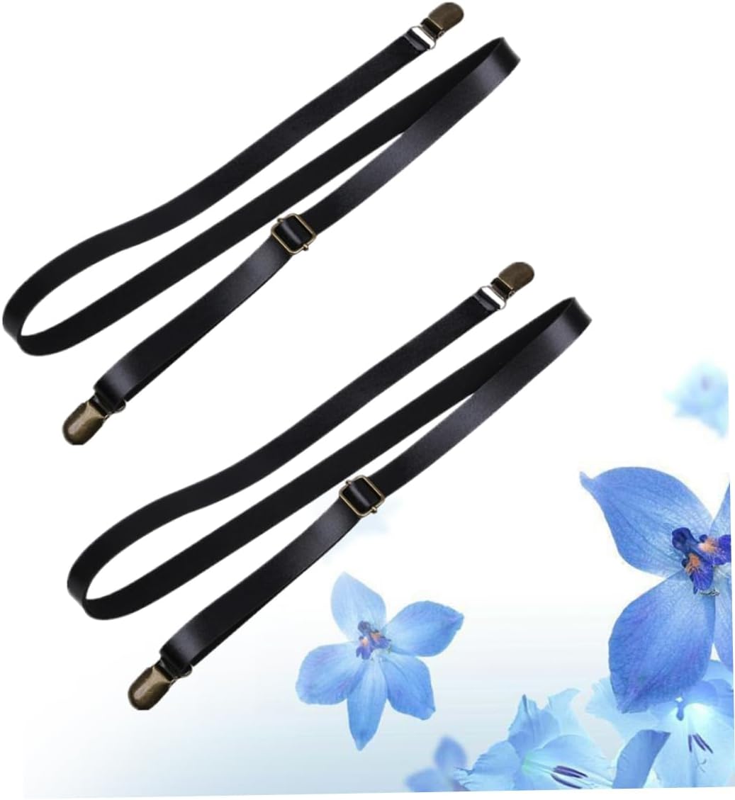 Djustable Straps Elastic Pants Suspenders Boys and Girls' Cinch Straps Non Braces Long-lasting