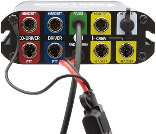 Rugged Radios Intercomunicador de comunicaciones activadas por voz para automóvil RRP696 Plus con soporte de montaje y hardware, con Bluetooth para