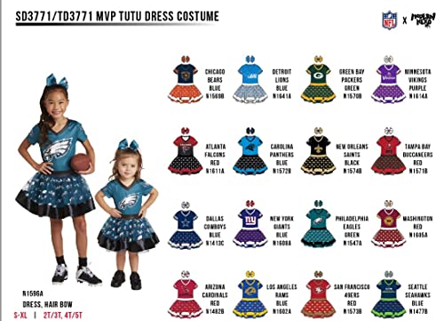 Disfraz Modern Hero NFL MVP para niña talla Large miniatura 7