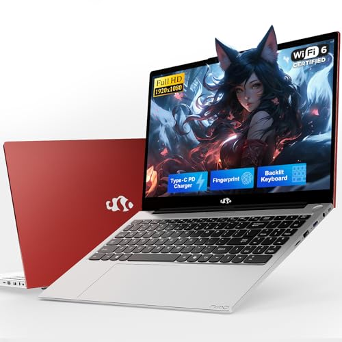 Image of NIMO 2026 Student Laptop, Quad-Core (Beats i3-1115G4), 15.6 inch FHD IPS Computer with 65W PD Fast Charging, Backlit Keyboard, Fingerprint, Wi-Fi 6, 4GB RAM 128GB SSD, for College Study and Business Home