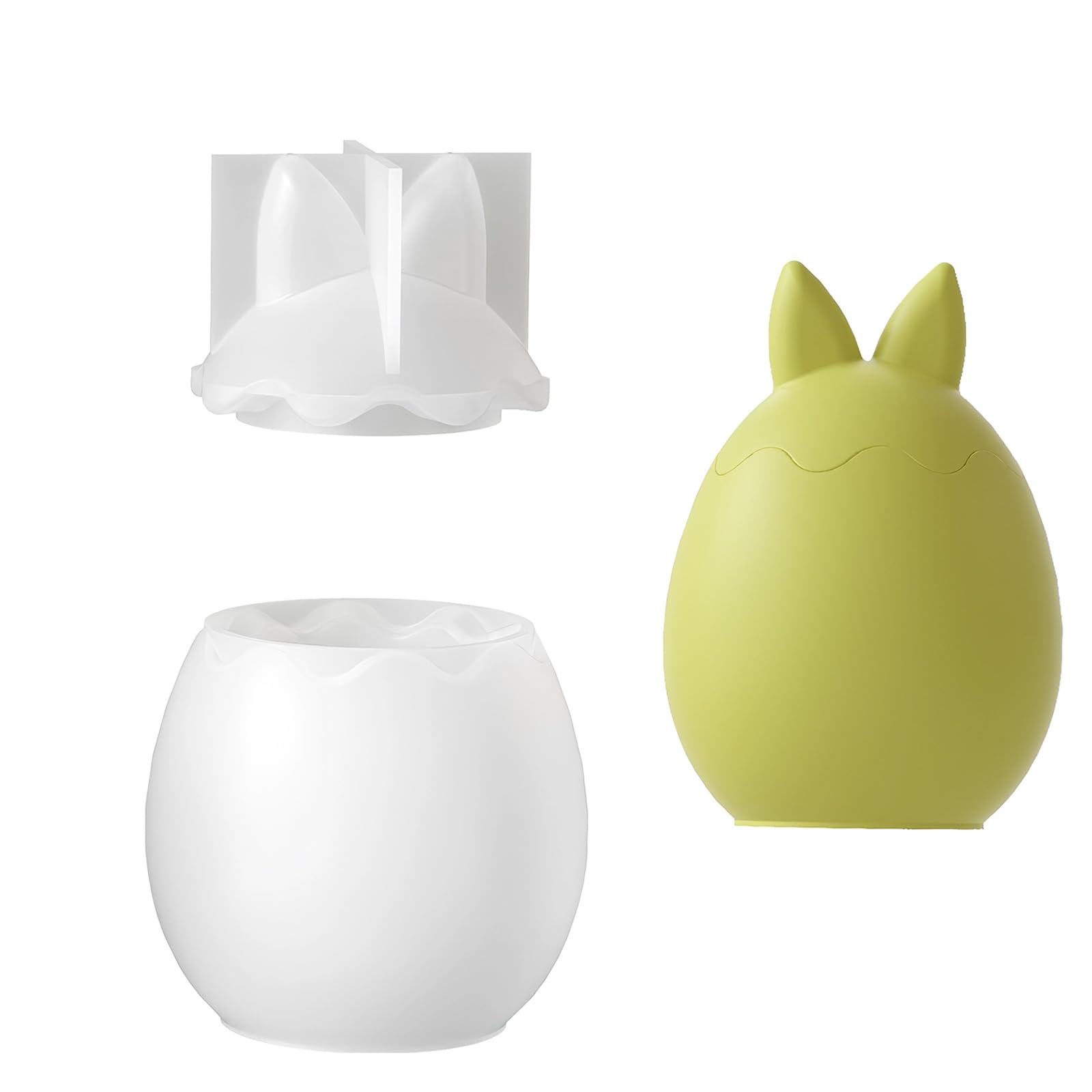 Snorvixre Themed Rabbits Holder Detachable Silicone Crafting Set for Creative Projects Handcraft