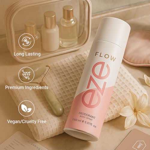 Image of Eze Women Long Lasting Deodrant Floral Powdery | Flow 150ml | Daily Wear