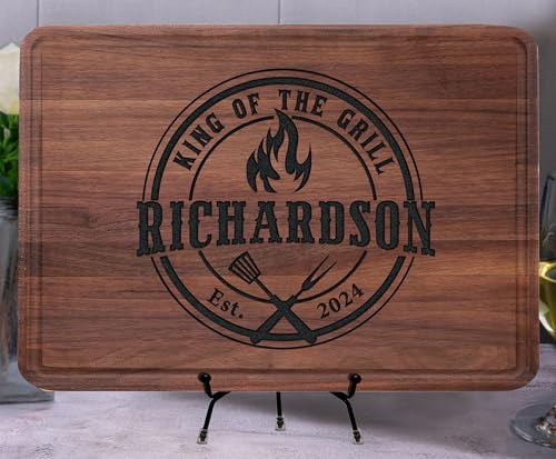 Tabla de Cortar Personalizada para Papá, Madera Grabada miniatura 2