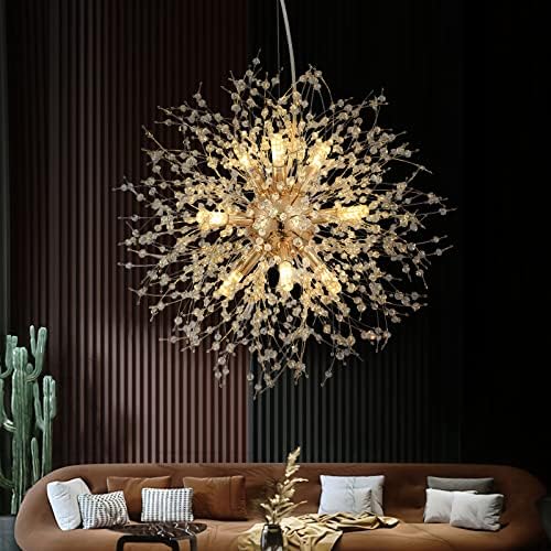 Lustre de cristal moderno CM MZY Tipo fogos de artifício, 9 luzes...