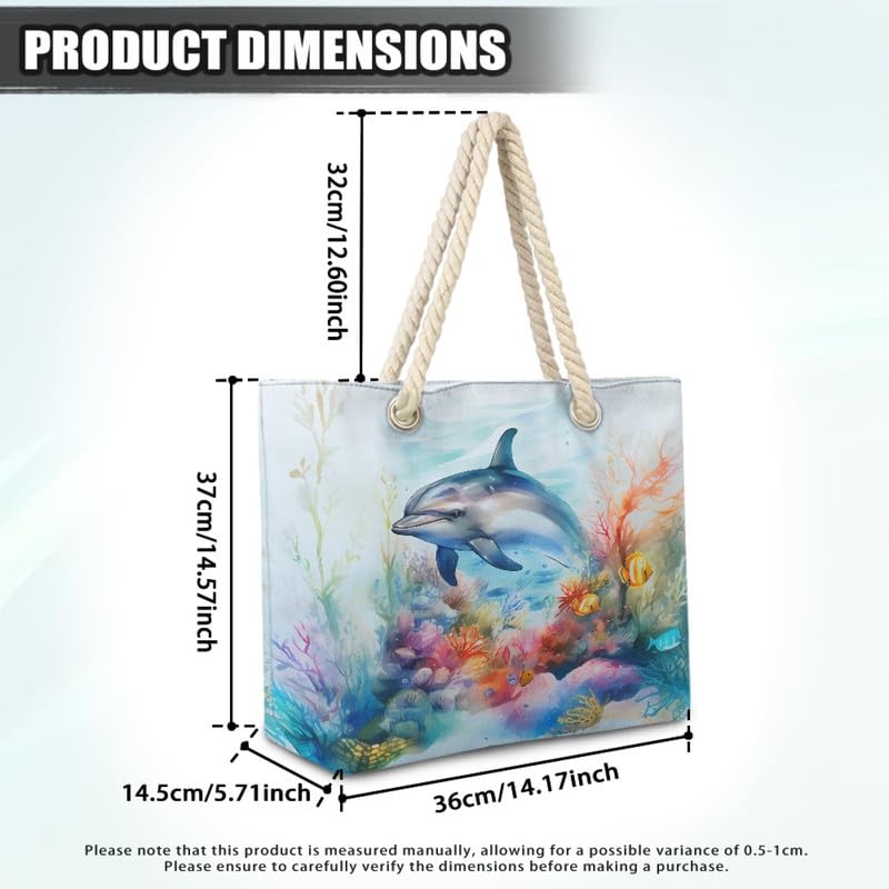 Tote Bag for Women Travel Top-Handle Purse, Tropical Island Print Beach Totes Canvas Foldable Weekend Hobo Handbag4