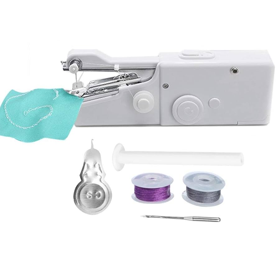 Electric Sewing Machine,Multi-Function Mini Compact Handheld Portable Sewing Machine Fabric Sewing Cutting Machine for Home : Amazon.in: Home & Kitchen