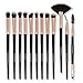 Produktbild Ochilima Augen-Make-up-Pinsel-Set, 12 Stück, synthetische Lidschatten-Pinsel, Augen-Make-up-Pinsel-Set, Kosmetikpinsel, Concealer, Augenbrauen, Eyeliner, Lidschatten, Mischpinsel