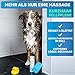 BluePet Badebürste Gummistriegel Für Kurzhaar Hunde & Katzen mit Massageeffekt I Entfernt loses Deckhaar, Staub & Schmutz I Idealer Badestriegel zum Einmassieren von Hundeshampoo