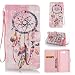 Galaxy J7 V Case, Galaxy J7 Perx Case, Galaxy J7 Sky Pro Case, Galaxy J7 2017 Case, Magnetic Snap Closure Folio Flip Cover With Wallet Cover for Samsung Galaxy J7 2017-Pink