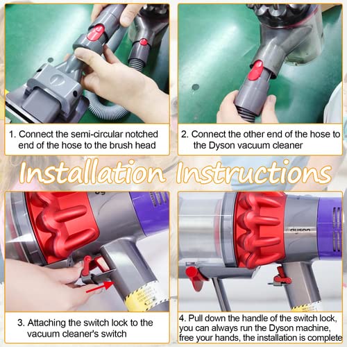 Hundebürste Staubsauger Aufsatz 3 Stück, Hundebürsten Tierhaarbürste für Dyson Pet Grooming Kit Vacuum, Tierhaarbürste für Dyson Aufsatz