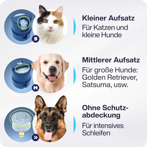 PETPROVED Krallenschleifer für Hunde mit LED-Licht Krallenschleifer Hund Krallenfeile für Hunde Krallenschleifer Krallenschere Hund Hundekrallenkürzer Hundefeile Krallen Nagelfeile Elektrisch