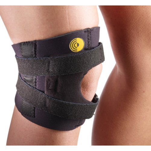 Corflex Knee-O-Trakker Hinged Patellar Tendonitis Brace-L-CoolTex - Black