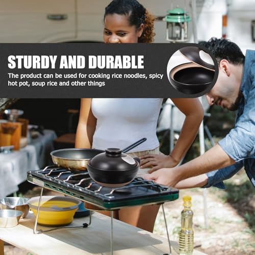 Marmite pour cuisson casserole résistante à la chaleur GARVALON noire