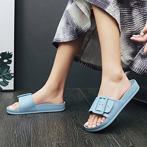 Image of L LOUBIT Cloud Slides for Women with Arch Support Pillow Soft Recovery Sandals Lightweight Summer Beach Slippers Non-Slip Shower Shoes