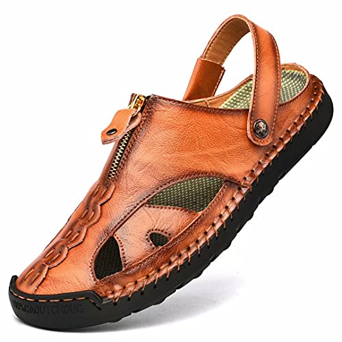 Shaire Men'S Sandals Outdoor Leather Closed Toe Beach Shoes by Shaire - Used condition - US$28.19