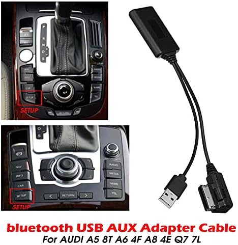 AMI MMI MDI 2G/3G Interface Adapter Bluetooth 5.0 Music Audio Media Receiver MP3 AUX Cable Adapter For AU-DI A4 8K A5 8T A6 4F A8 4E Q7 7L(2G system(Control Board shows "SETUP"))