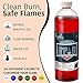 Hyoola Candles Liquid Paraffin Lamp Oil - Red Smokeless, Odorless, Ultra Clean Burning Fuel for Indoor and Outdoor Use - Highest Purity Available - 32oz