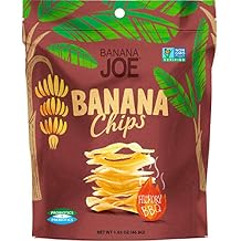 BBQ Flavored Chips , Gluten-Free Healthy Snacks for Adults & Kids Vegan & Paleo Approved A Potato Chip Thats Good For You Made From 100% Real Banana Hickory BBQ, 1