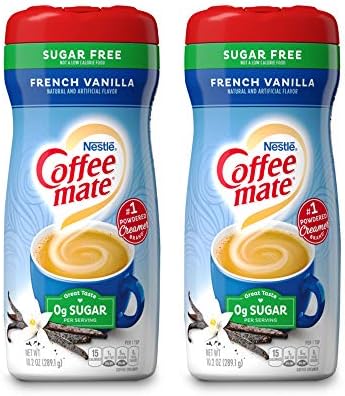 Coffee Mate French Vanilla Sugar Free Coffee Creamer 10.2 Oz (Pack of 2)