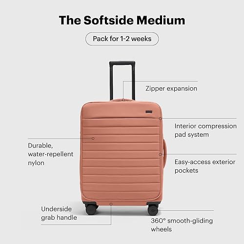 Miniatura 3 de Away Equipaje mediano Softside, Arcilla rosa.