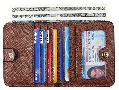 image for Toughergun Wallet Women Rfid Blocking Small Compact Bifold Luxury Leat