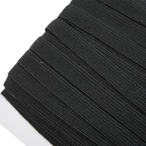 Trimming-Shop-12mm-12-Inch-Wide-Flat-Elastic-Band-Stretchable-Waistband-Tape-Elastic-Cord-for-Sewing-Clothing-Garments-Dressmaking-DIY-Craft-Projects-Black-1-Metre